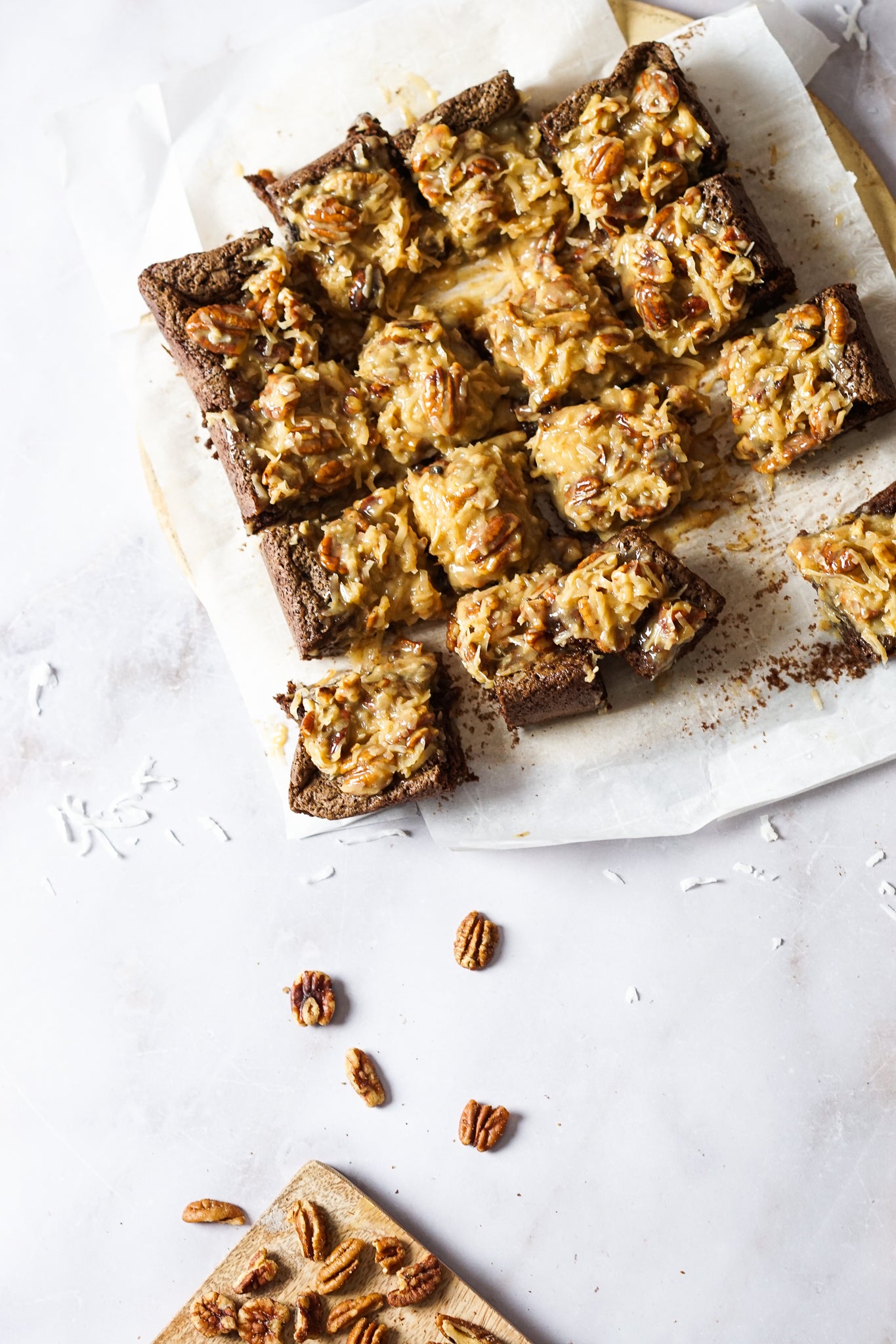 German Chocolate Cake Brownies