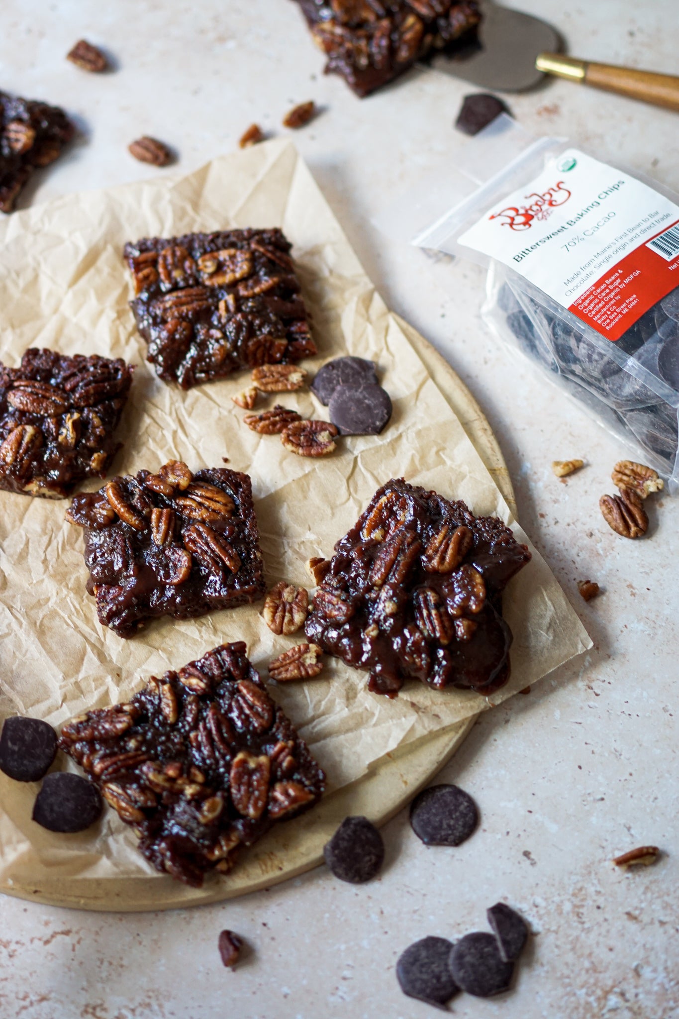 Vegan Pecan Pie Brownies