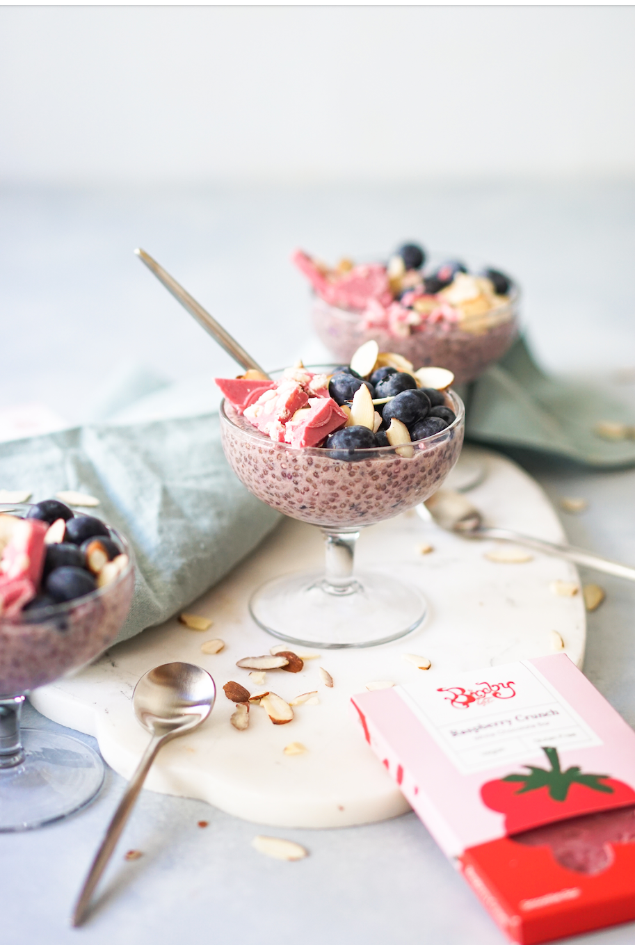 Blueberry Chia Seed Pudding with Smoothie Bar