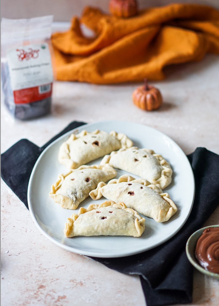 Jack-o-lantern Chocolate Hand Pie