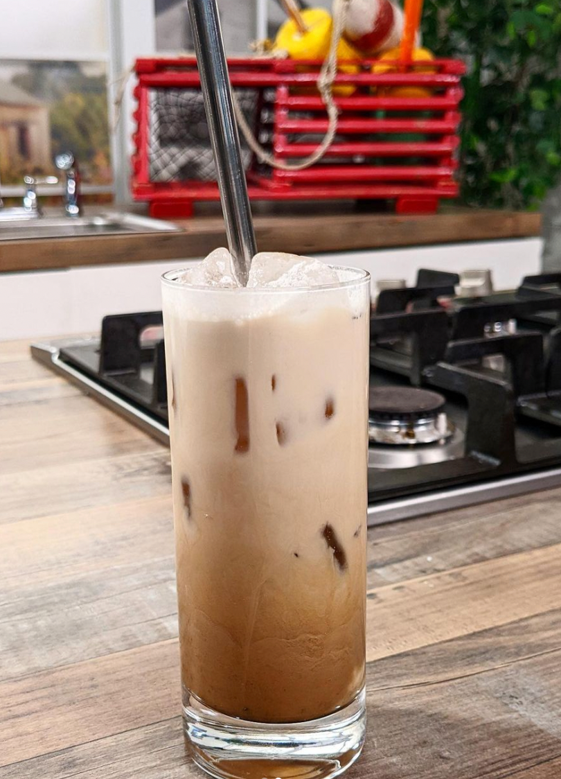 Boozy cacao nib iced coffee with Bixby Chocolate Chef Bonnie Foehr