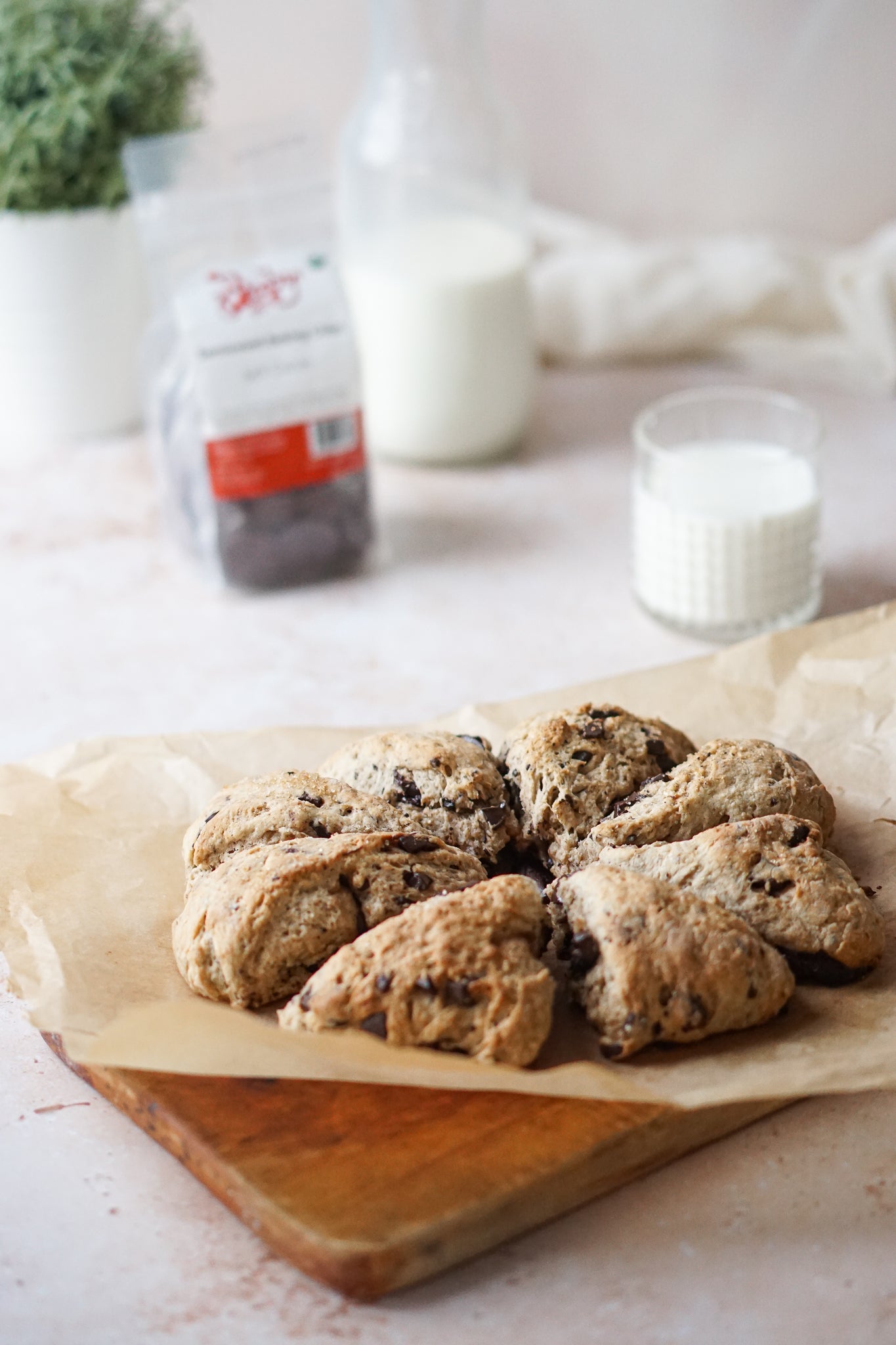 Vegan Chocolate Chip Scones
