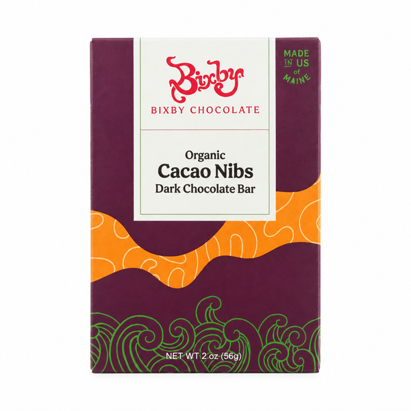 Organic 70% Dark Chocolate Cacao Nib Bar