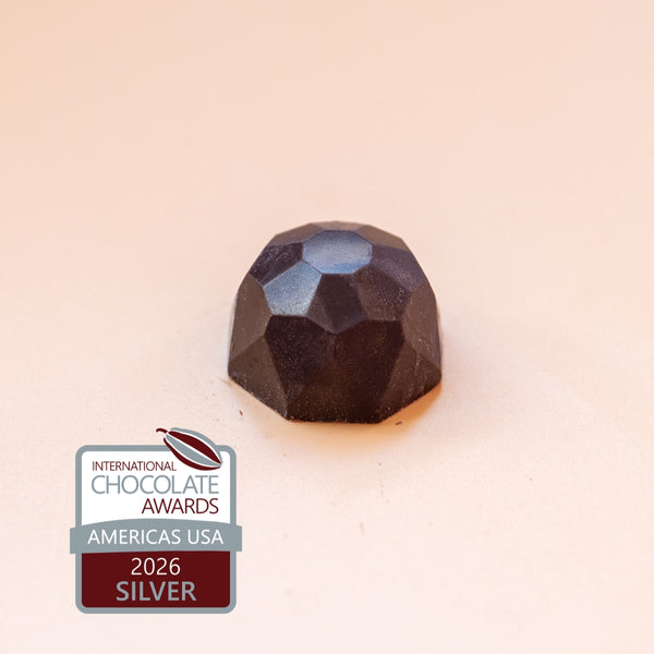 Bourbon with Bourbon Barrel Cured Heirloom Salt Bon Bon